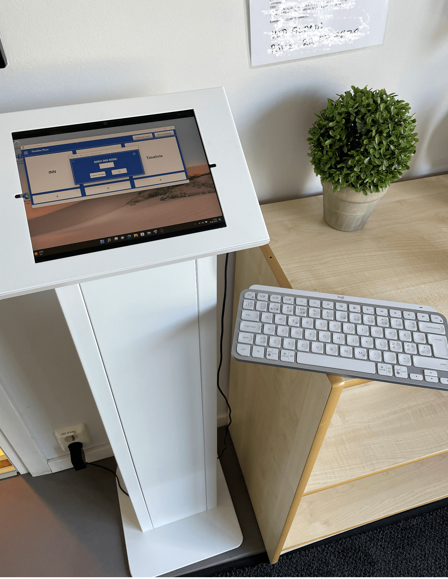 Timeflex på egen monitor